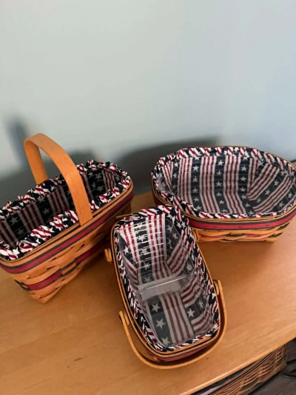 3 All-American Series Longaberger Baskets